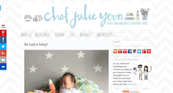 Desktop Screenshot of chefjulieyoon.com
